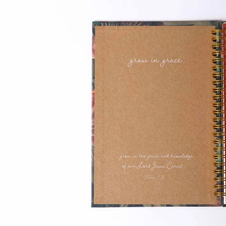 Spiral Bound Journal – Grow in Grace – 196 Pages - The Cura Way