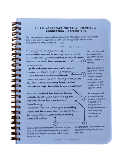 Daily Intentions, Connection, Reflection Journal - The Cura Way