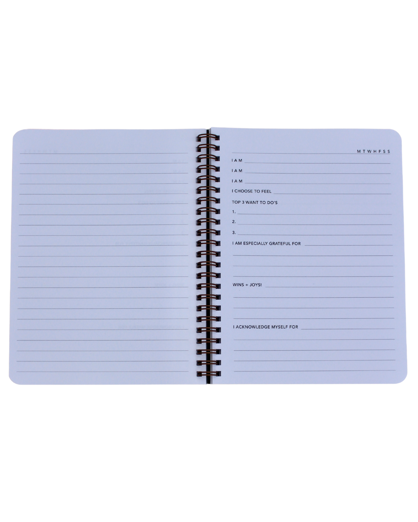 Daily Intentions, Connection, Reflection Journal - The Cura Way