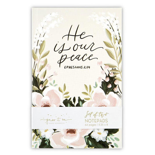 Notebook Set - He is our Peace - There are Divine Things - The Cura Way